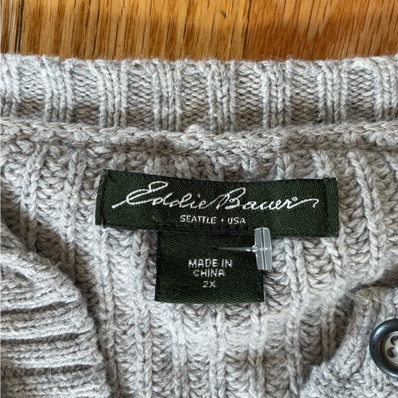Gray Eddie Bauer’s Sweater - Picture 4 of 6